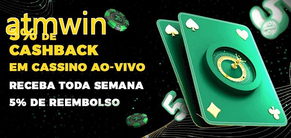 Promoções do cassino ao Vivo atmwin